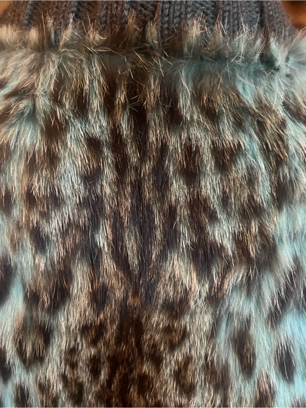 Authentic vintage 70’s dyed ocelot fur print bomber jacket - Picture 4 of 9